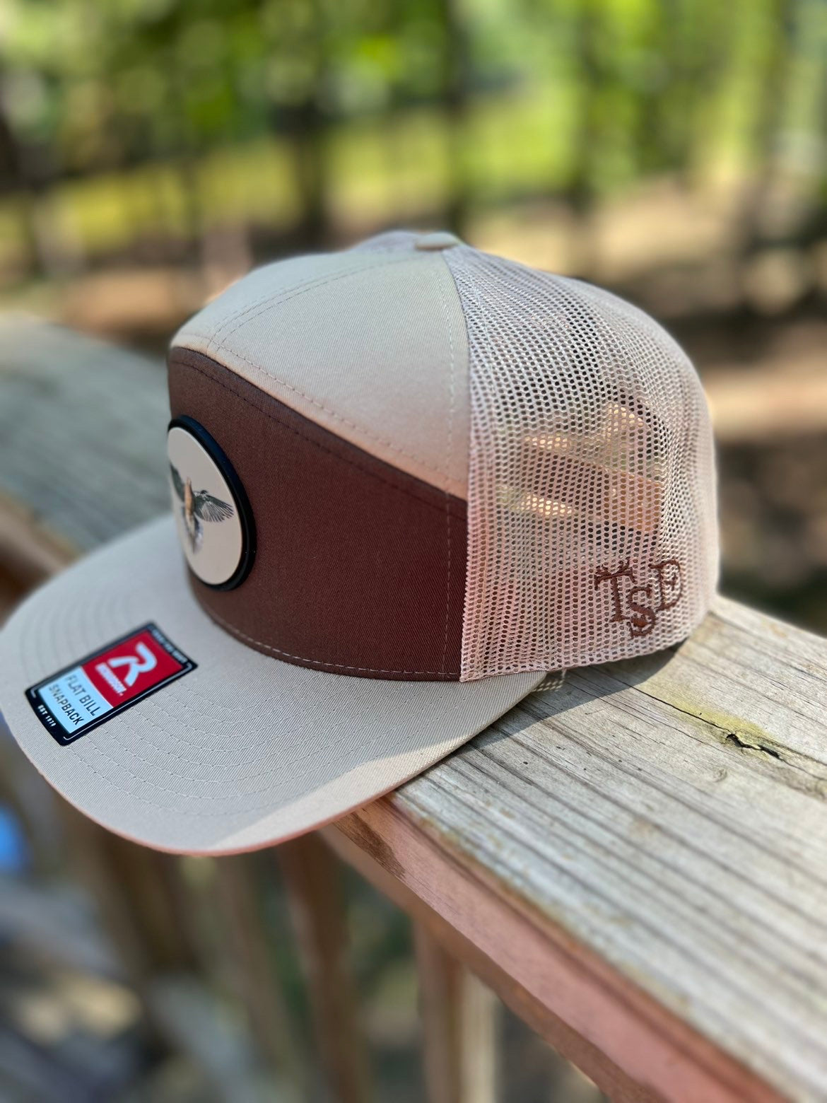 TSD 7 panel Dove Hat in Brown/Khaki