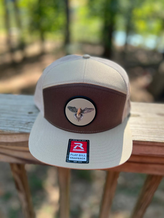 TSD 7 panel Dove Hat in Brown/Khaki